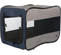 Trixie Transport souple Twister S 45×45×64 cm pop-up, poche ext., sac transport Bleu foncé/clair