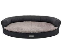 TRIXIE Canapé orthopédique pour Chien « Vital Sofa Bendson » Ovale Gris foncé/Gris Clair 75 × 60 cm