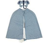 Trixie cape avec masque Mrs. Elephant3-7 ans bleu Blauw G