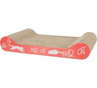 TRIXIE Carton à gratter Wild Cat avec herbe à chat - pour le soin naturel des griffes - 41 × 7 × 24 cm - bleu - 48000