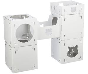 Trixie CASA Cara Niche modulaire pour Chat en Carton ondulé et Tour de Jeu, modules combinables Individuellement pour Jouer et se détendre, matériau 100% recyclé pour Chats jusqu'à 8,2 kg
