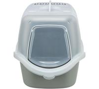 Trixie Cat Box Vico Ouvert avec toit gris clair blanc