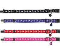 Trixie Cat Collar Print Paw Elastic Assorted