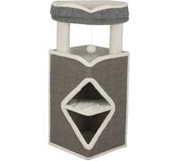 Trixie – Arbre à chat Tour Arma – 38 x 38 x 98 cm – Gris et blanc