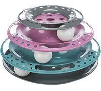 Trixie Jouet pour chat Catch The Balls – Tour de jeu Lapin Ø25×13 cm Plastique