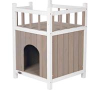 Trixie Cats Home avec balcon 45 × 65 × 45 cm, gris/blanc