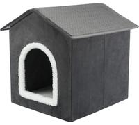 TRIXIE Cave à chats Livia 38x41x44 cm Gris et blanc