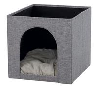 Trixie Caverne Douillette Ella Grise Pour Chats 33x33x37 Cm Pliable Lavable