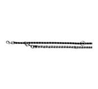 Trixie Cavo - Laisse pour chien ajustable (L/XL) (Noir/Argent) - UTTX198 Noir/Argent G