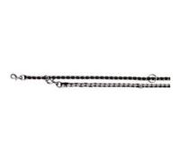 TRIXIE Cavo laisse reglable S-M : 2mxO12mm - Noir et argent - Pour chien Noir G