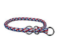 TRIXIE Cavo Reflect Collier Semi-Étrangleur Bleu/Rouge pour Chien 40-45 cm Diamètre 12 mm Taille M