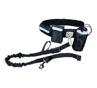 TRIXIE Ceinture avec laisse pour chien noir 1275