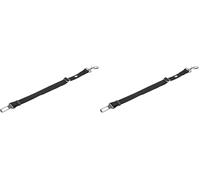 Trixie Ceinture de sécurité pour Chiens - Harnais pour Voiture Mousqueton Rotatif réglable 45-70 cm/30 mm Noir (Lot de 2)
