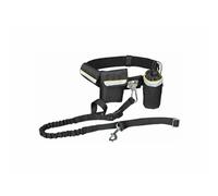 TRIXIE Ceinture Ventrale avec Laisse pour Chien Noir