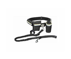 TRIXIE Ceinture Ventrale avec Laisse pour Chien Noir