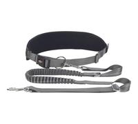 Trixie Ceinture ventrale avec laisse 75-120 cm / 9 cm Noir pour chien