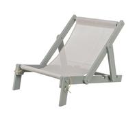 Trixie Chaise de Plage - Couchage pour Chiens et Chats - Réglable et Pliable - Strong Edition - Gris - 33 × 37 × 51 cm