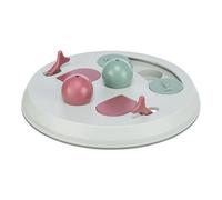 Trixie Jeu d'activité pour chat Flip Board - ø 23 cm - Gris clair/Sauge/Vieux rose