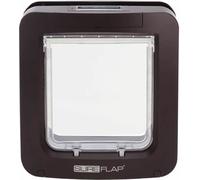 Trixie Chatière SureFlap avec détection de micropuce 26,2 × 28,1 cm, marron