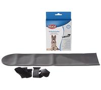 TRIXIE Chaussette de protection en silicone pour chien - 12 cm/45 cm | Silicone pour pattes avant et arrière de chien - Chaussette maintient plaies ou bandages secs et propres - Pour chien