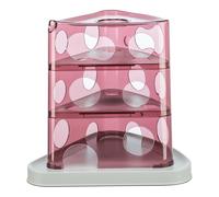 Trixie Jouet pour chats Cheese Tower – Blanc/Rose, caoutchouc plastique, 32 x 32 x 32 cm