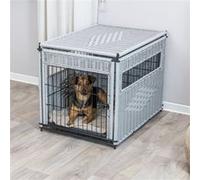 Trixie Chenil Home Kennel polyrotin M 58×60×77 cm Gris clair