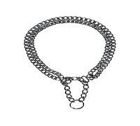 Trixie Chromed Double Row Semi-Choke Chain with Strain Relief, 30 cm x 2.0 mm