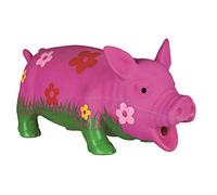 Trixie – Jouet pour chien – Cochon avec fleurs – Latex, son original – 20 cm