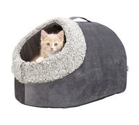 Trixie Cocoon CALIDA 50 x 30 x 35 cm, avec insert thermoréfléchissant, gris/blanc/noir