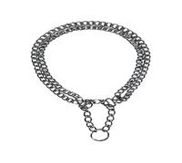 Trixie Collier semi-étrangleur chromé à double rangée avec amortisseur 40 cm x 2,0 mm
