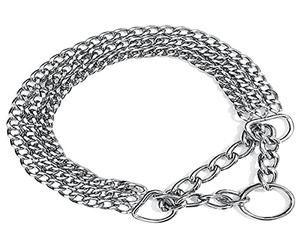 TRIXIE Collier chaîne Anti-Traction 3 Rangs pour Chien - 45 cm/2,5 mm | Collier chaîne solide et chromé - Tour de cou 45 cm, facile à nettoyer - Pour chiens de taille moyenne à grande