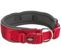 TRIXIE Collier de qualité supérieure - Taille L-XL - Tour de Cou : 53 à 62 cm/50 mm - Rouge - Collier réglable en continu pour Chiens de Taille Moyenne à Grande - Rembourré en néoprène - 1995903