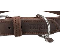 Trixie Collier en cuir RUSTIC - brun foncé Taille : S-M:34-40cm/25mm