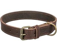 Trixie Collier en Cuir Rustic pour Chien - Gris - Taille L-XL: 57-66 cm
