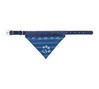 Trixie Collier en nylon avec écharpe - bleu indigo Taille : M-L:43-55cm/25mm