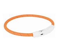 TRIXIE Collier Lumineux USB Flash Light Ring - M/L - Orange