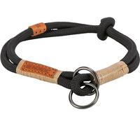 TRIXIE Collier pour chien anti-traction BE Nordic L - Tour de cou 50 cm - noir/sable - Collier confortable pour grands chiens avec limitation de la traction - robuste & élégant - 17285