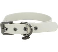 TRIXIE Collier pour Chien CityStyle L-XL : Tour de Cou 50-57 cm/30 mm Gris Clair - Collier en PVC de qualité supérieure pour Grands - Très Grands Chiens, réglable, imperméable et Facile à Nettoyer