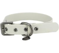 Trixie Collier pour Chien CityStyle S-M : Tour de Cou 30-37 cm/20 mm Gris Clair - Collier PVC de qualité pour Petits - Chiens de Taille Moyenne, réglable, imperméable & essuyable, 1971416