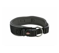 TRIXIE Collier Premium, Extra Large, M-L: 40-48 cm/40 mm, Noir/Graphite