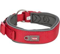 Trixie Collier pour chien Premium L-XL 53–62 cm/50 mm Rouge, réglable, néoprène