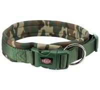 TRIXIE Collier rembourré en néoprène de qualité supérieure - Taille L - XL : 56-62 cm/25 mm - Camouflage forêt