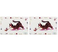 Trixie Comic Imprimé Chat Tapis de Place, 44 x 28 cm (Lot de 2)