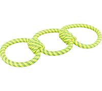 Trixie Corde jouet pour chien 33663 – Polyester 42 cm – pétrole/lime