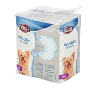 TRIXIE Couches culotte pour chiens mâles - Taille XS, 12 pièces | Culotte absorbante - Incontinence et marquage - Fermeture adhésive et élastique - Pour chien mâle au quotidien