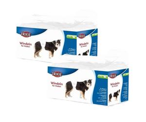 TRIXIE Couches pour chien mâle S-M 30-46 cm 2x12 pièces