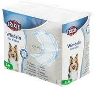 Trixie Couches pour chiens mâles 23641 – S-M (30–46 cm) – 12 pièces – hygiène, élastique & velcro