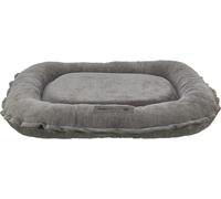 Trixie Coussin pour Chien Vital Lennox, Chenille, Ovale, lit orthopédique pour Chien Gris, 130 × 100 cm - Panier Confortable pour Chien avec Mousse viscoélastique à Effet mémoire - 371343