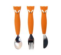 Trixie - Couverts 3 pièces en silicone Mr. Fox