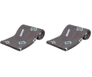TRIXIE Couverture Barney pour Chien Taupe 150 × 100 cm (Lot de 2)